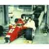 Test mit Ferrari F1von 1986 ex. Alesi in Italien 1987